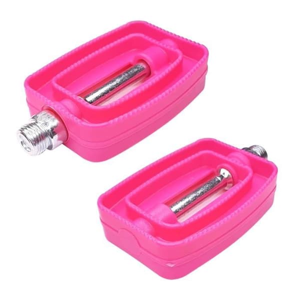 Ett par cykelpedaler för barn - Rosa - Diameter 9/16" - Halkfri design