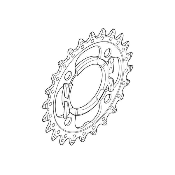 Shimano FC-T521 Kedjeringar - Svart - 24T - Herr - Vuxen