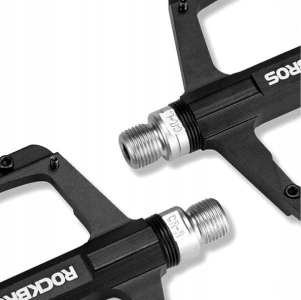 Cykelpedaler i aluminium med stift, svart Rockbros 2018-12BBK