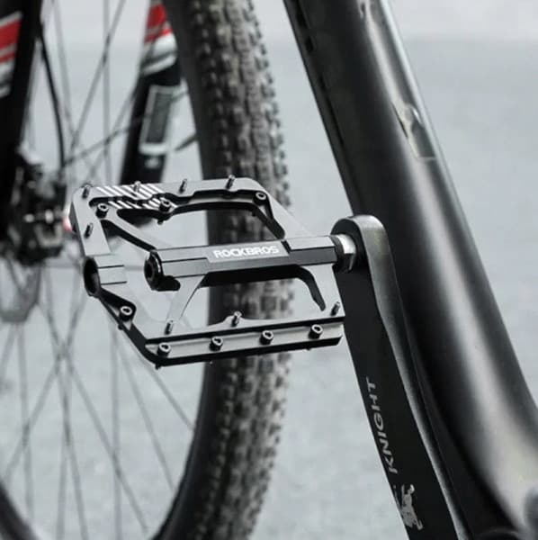 Cykelpedaler i aluminium med stift, svart Rockbros 2018-12BBK