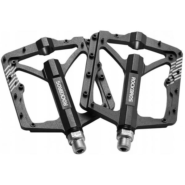 Cykelpedaler i aluminium med stift, svart Rockbros 2018-12BBK