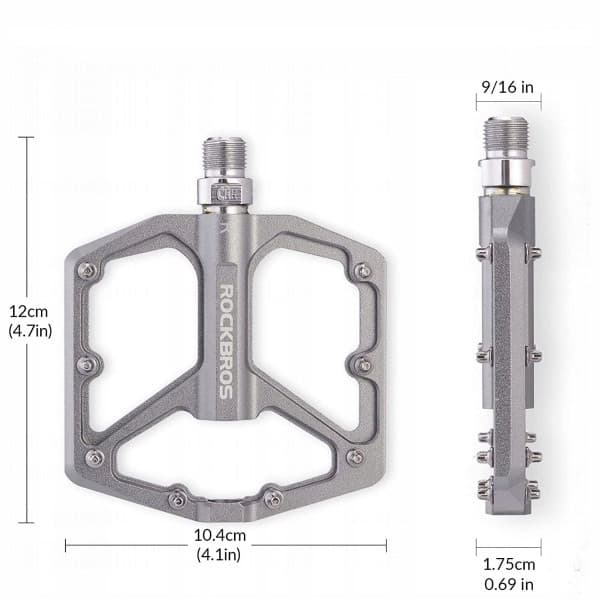 Cykelpedaler i aluminium med titanstift Rockbros K203TI