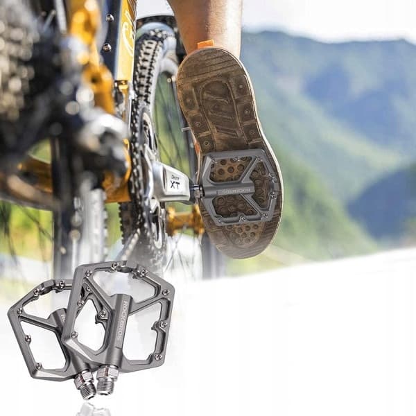 Cykelpedaler i aluminium med titanstift Rockbros K203TI