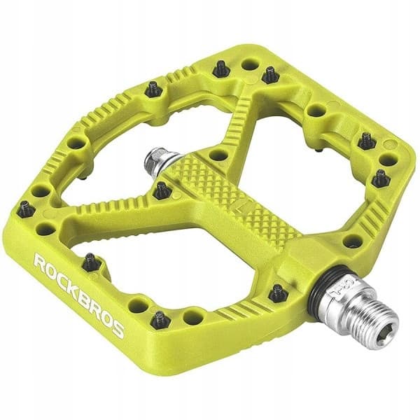 Nylon cykelpedaler med stift gul fluo Rockbros 2021-12AGN