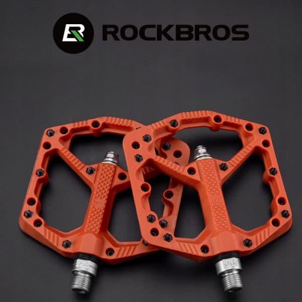 Nylon polkupyörän polkimet tapeilla oranssi Rockbros 2021-12AOR