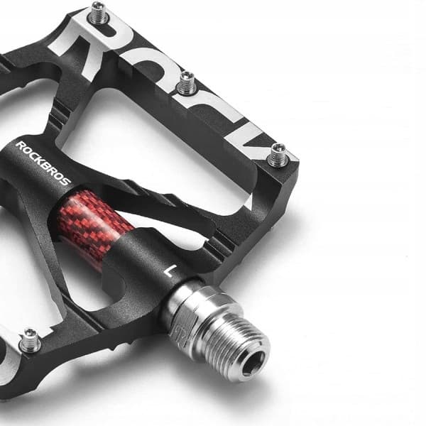 Cykelpedaler i aluminium med stift, svart Rockbros K307T