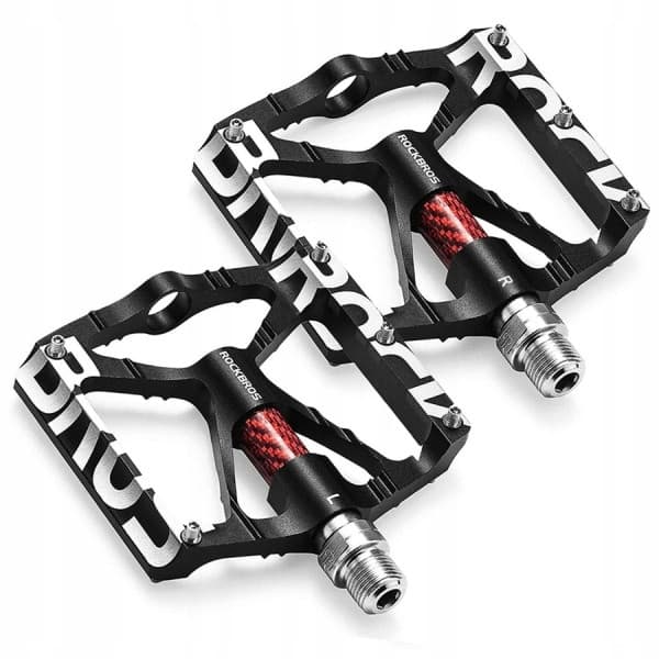 Cykelpedaler i aluminium med stift, svart Rockbros K307T