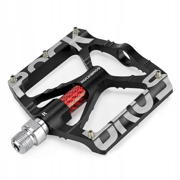 Cykelpedaler i aluminium med stift, svart Rockbros K307T