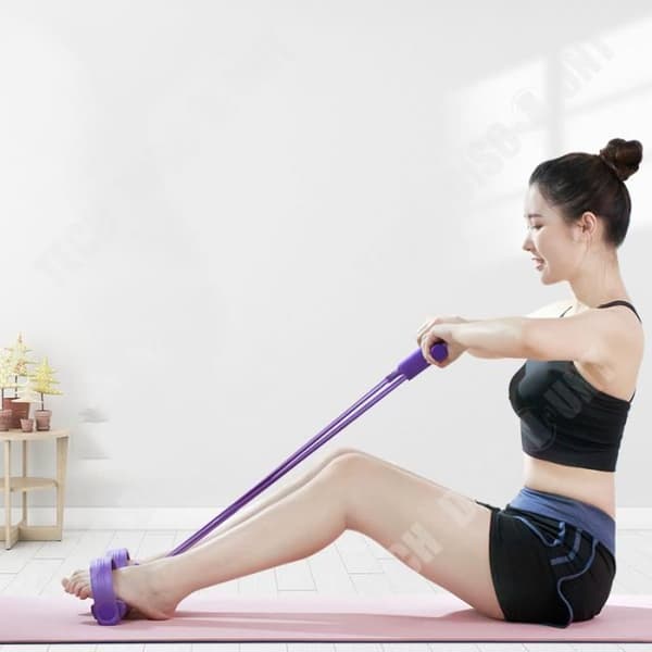 TD® Midja Fitness Pedal Tränare Viktminskning Träning Sport Sit Ups Herr Kvinnor Extra - Rosa