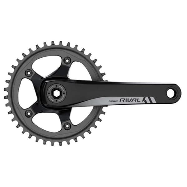 Sram Rival1 175 42d vägvevparti - Vit - Fritidscykel
