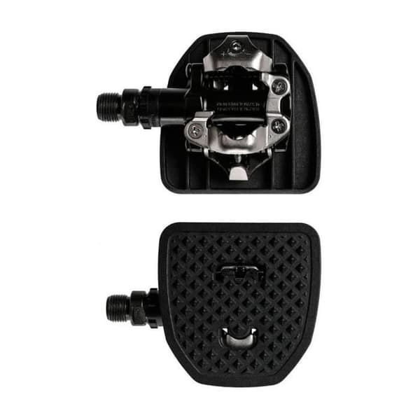 PP pedalplatta | SPDX | Adapter för Shimano SPD och Look X-Track clipless pedaler Kompatibel | Inga shims krävs | Omvandla
