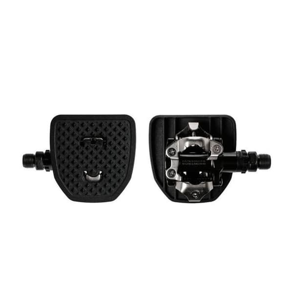 PP pedalplatta | SPDX | Adapter för Shimano SPD och Look X-Track clipless pedaler Kompatibel | Inga shims krävs | Omvandla