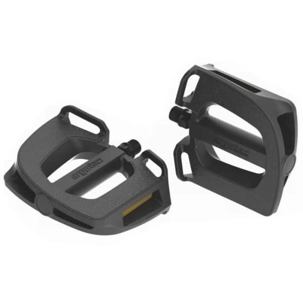 Ergotec EP-2 9/16" svarta pedaler - 122 x 102 mm - 390 g - med reflexer