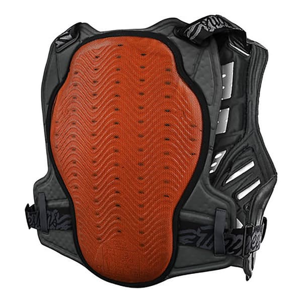 Troy Lee Designs Protector Beskyttelsesvest Rockfight Ce Flex Chest Hvid,Orange,Sort M-L