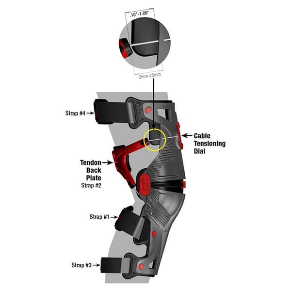 Mobius X8 Orthopedic Knæbeskyttere Hvid M