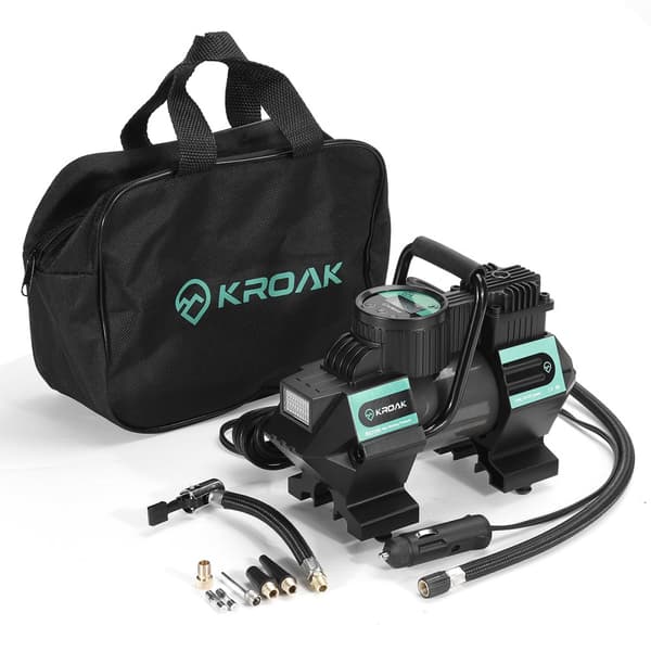 150PSI 110W 5M ciggkabel DC 12V uppblåsbar pumpkompressor Digital LED-däckpump