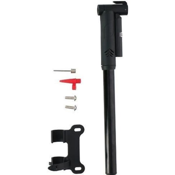 Cykelpump - Dunlop - Svart tryckmätare - Svart färg - Unisex - För vuxna