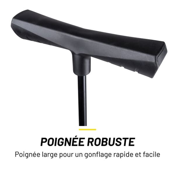 Cykelpump - Dunlop - Dubbel ventil - Analogtryckmätare - Inkluderade adaptrar - Blandad