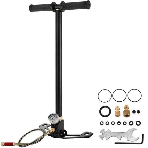 30MPa 3-stegs PCP-handpump med exakt tryckmätare,kompletta tillbehör, bred applikation
