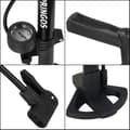 Miniatyrbild 4 av 4: SPRINGOS® cykelhandpump med lufttrycksmätare upp till 11 bar - Dubbelt ventilhuvud