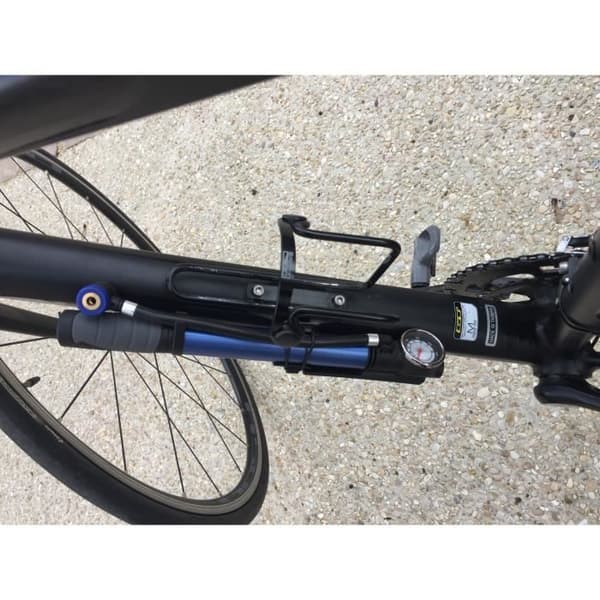 Cykelpump - MICHELIN - 2 i 1 aluminium minipump - Integrerad tryckmätare - Kompatibel med Presta och Schrader ventiler