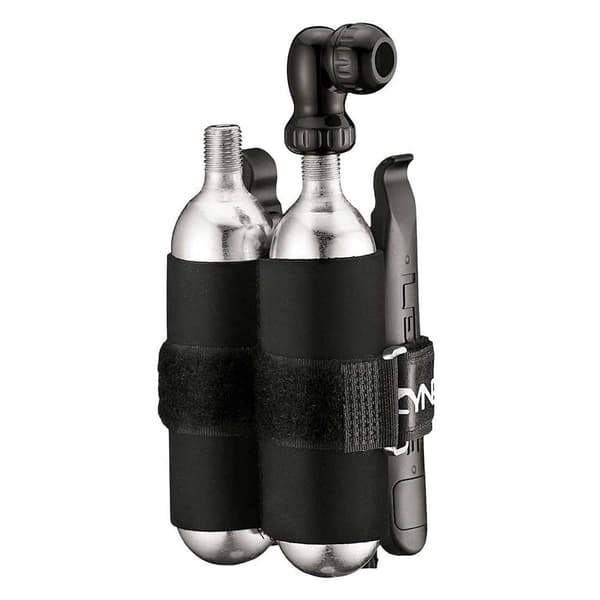 Lezyne Pakki Twin Drive Co2+lever Combo Hopeinen
