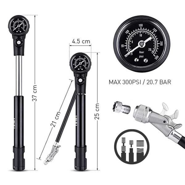 Aria Minipump Duo Silver 300 Psi