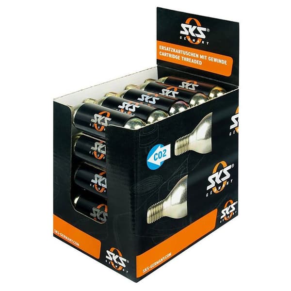 Sks Threaded 25 Yksiköitä Co2 Kasetti Musta 16 g
