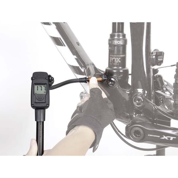 Topeak Suspensionspumpe Med Digitalt Manometer Pocketshock Digital Pressure-rite Søvfarvet 300 Psi