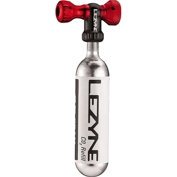 Lezyne Inflaattori Adapterilla Control Drive 25g Hopeinen