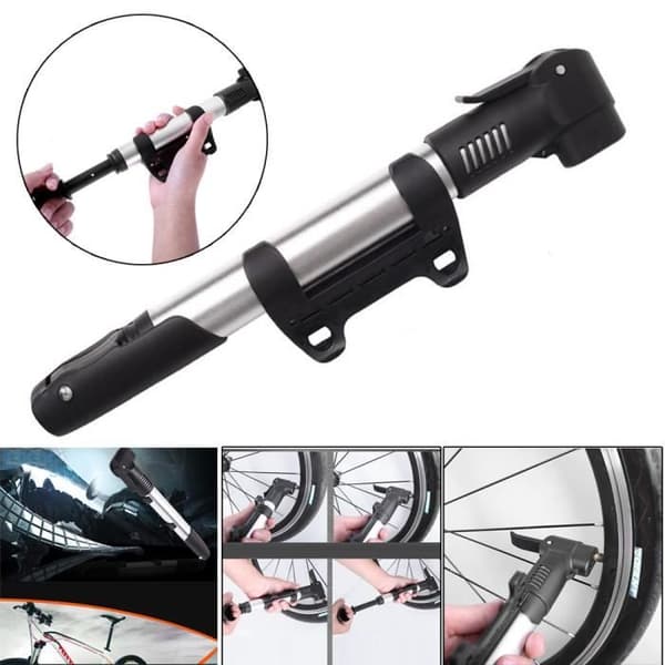 MTB pump - CXQ751 - Mini portabel - Aluminiumlegering - Silver färg - Blandat