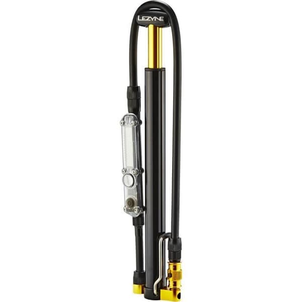 LEZYNE CNC Micro Floor Drive Digital HPG cykelpump - svart - minipump - tryckmätare - 11 bar