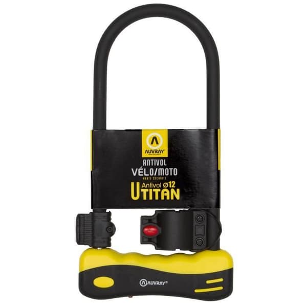 U TITAN AUVRAY Cykellås - Svart - Stål - 165 x 320 mm