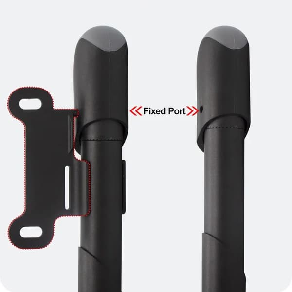 ROXAR Schrader Presta cykelpump med tryckmätare