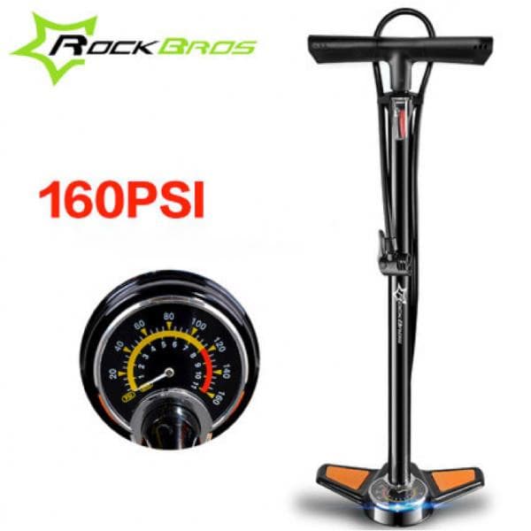 Stor cykelpump, tryckmätare ROCKBROS (GP6532B)