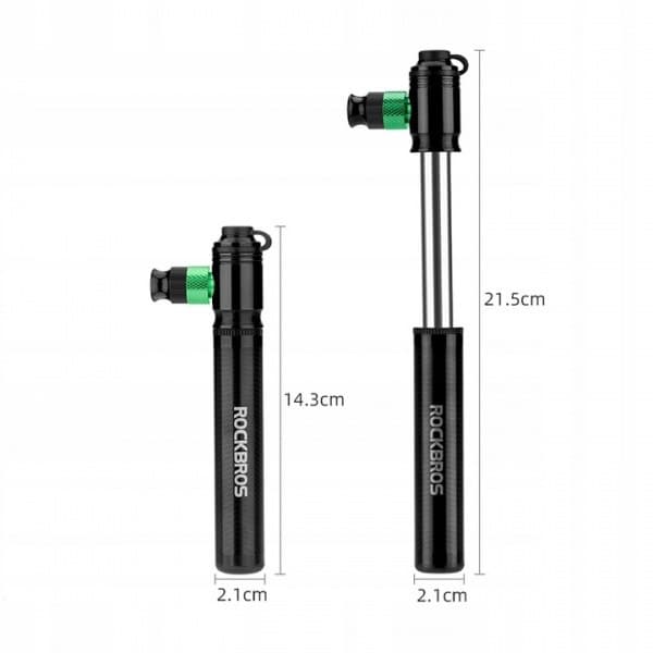 Liten CO2 cykelpump ROCKBROS mini (42320001001) svart