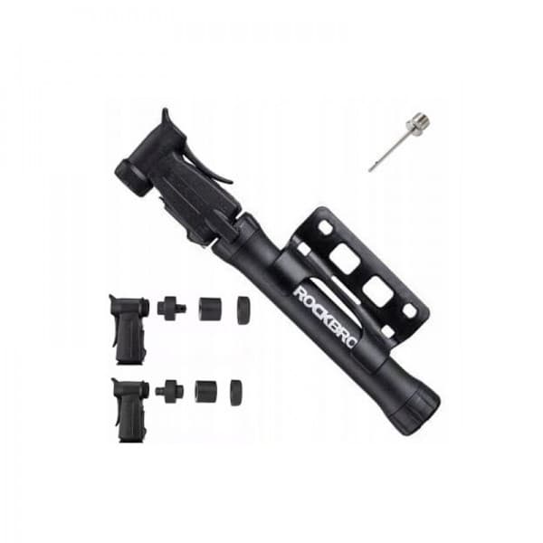 ROCKBROS TM-1701P kaksipuolinen polkupyörän pumppu, musta