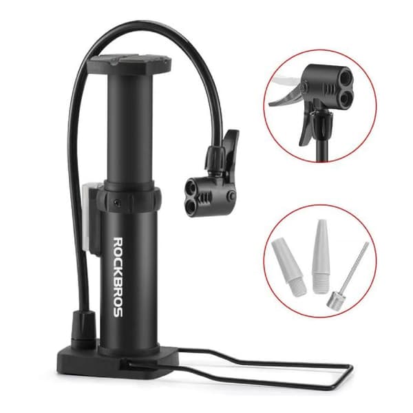 ROCKBROS fotcykelpump (4522LBK) svart