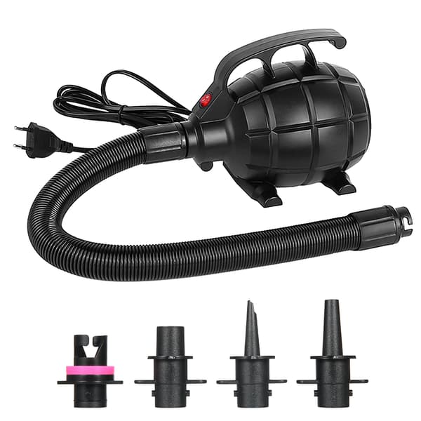 Elektrisk Luftpump, 500W Effekt, Snabb Uppblåsning, Bärbar Design