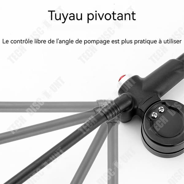 TD Cykelpump Högtrycks 120PSI Bärbar landsvägscykelpump För Cykeldäck Sportbollar Simringar mm.