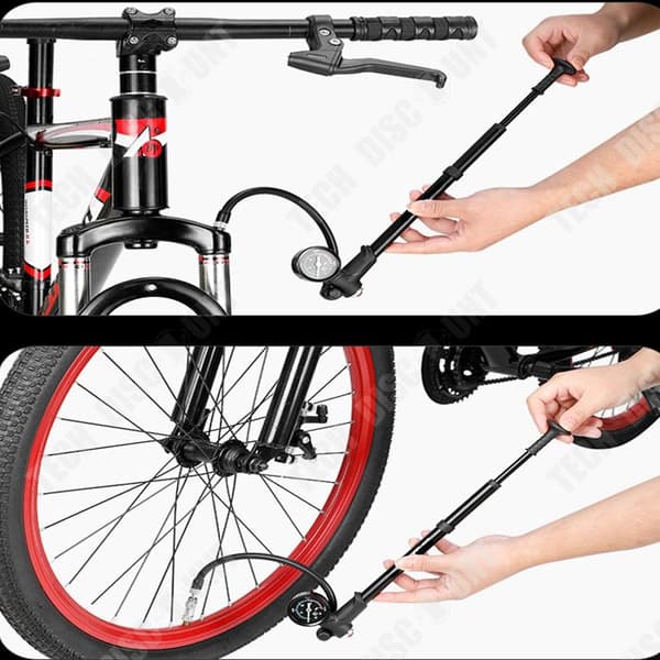 TD® Cykelpump Högtrycksbatteri Cykelpump Cykelpump för bil E-cykel Basket Bärbar landsvägscykelpump
