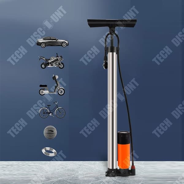 TD® Cykelpump Högtryckspump Rostfritt stål Cykel Elbil Motorcykel Bil Hem Uppblåsbart rör