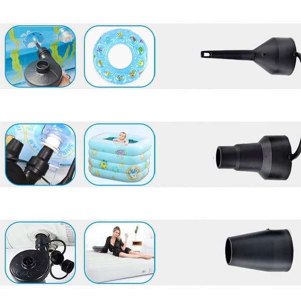 ELEKTRISK PUMP BOLLAR MADRAS SWIMMINGPOOL 12V/230V + CYKEL- OCH BILSPENSAR
