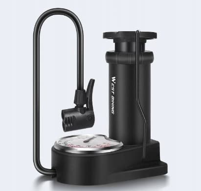 CYKELPUMP SOLID HANDY med manometer fodvogn