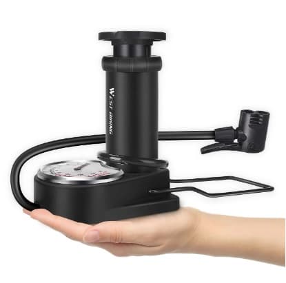 CYKELPUMP SOLID HANDY med manometer fodvogn
