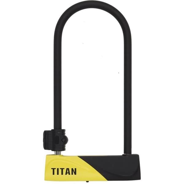 U TITAN AUVRAY Cykellås - Svart - Stål - 165 x 320 mm