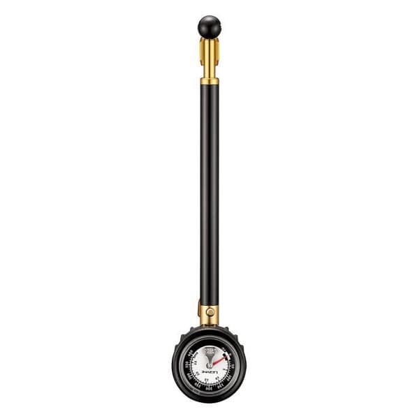 Lezyne Shock Drive Bike Pump - Minipump med tryckmätare - Svart/Guld