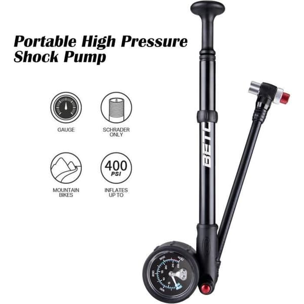 Stötdämpare - BETO - 400 PSI Max - Schrader ventil - Ergonomisk - CNC-legering