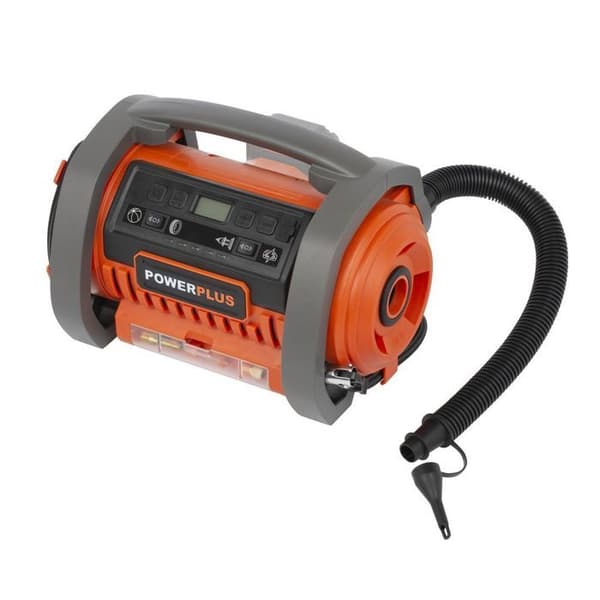 Sladdlös kompressor 20V Max 11Bar + Hybridfunktion - Dual Power Power POWDP7030 - levereras utan batteri eller laddare