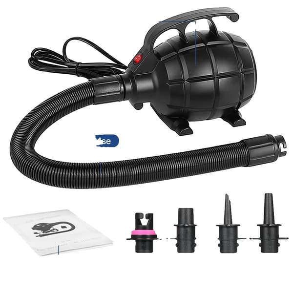 Sähkökäyttöinen ilmapumppu, 4 suuttimen mukana, nopea täyttö,EU, 500w